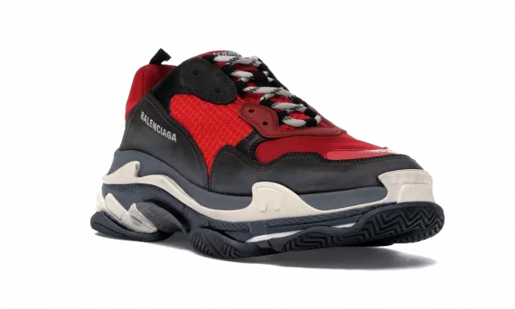 Shop the Balenciaga TRIPLE S TRAINERS now at Sale - Red/Black for Men
