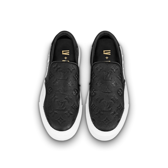 Outlet: Fresh Mens LVxNBA Ollie Slip Ons - Black