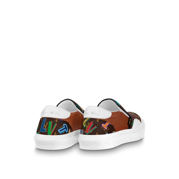 Don't Miss This Outlet Sale: LVxNBA LV Ollie Slip On Bricks for Men