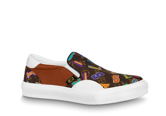 New LVxNBA LV Ollie Slip On Brick for Men - Outlet Sale