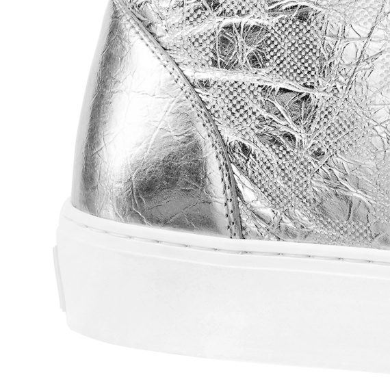 Shop Outlet Now - New Louis Vuitton Tattoo Sneaker Boot Silver for Men