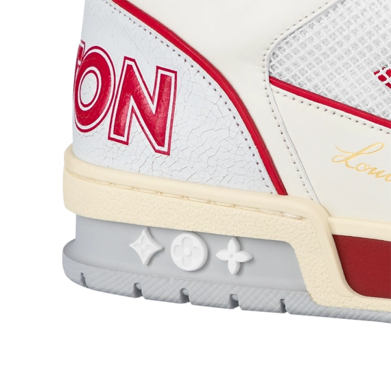 New Louis Vuitton Trainer Sneakers - Men's Red