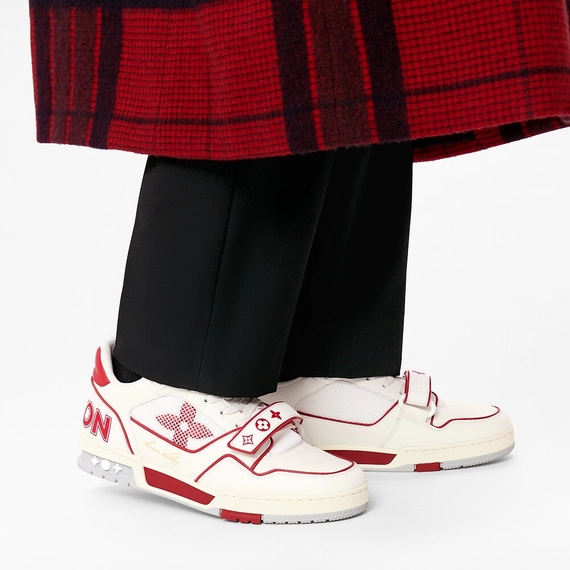 New Louis Vuitton Trainer Sneaker - Red for Men