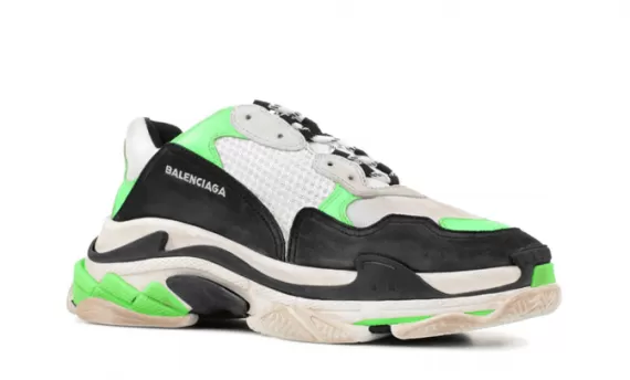Get Discounted Triple S TRAINERS from Balenciaga for Men - White / Black / Neon