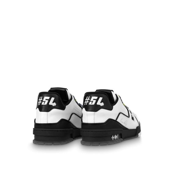 Get the Latest in Mens Footwear - The LV Trainer Sneaker Black/White!