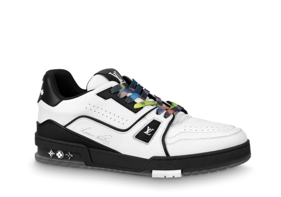 Mens: Get the New LV Trainer Sneaker Black / White at Outlet Prices Now!