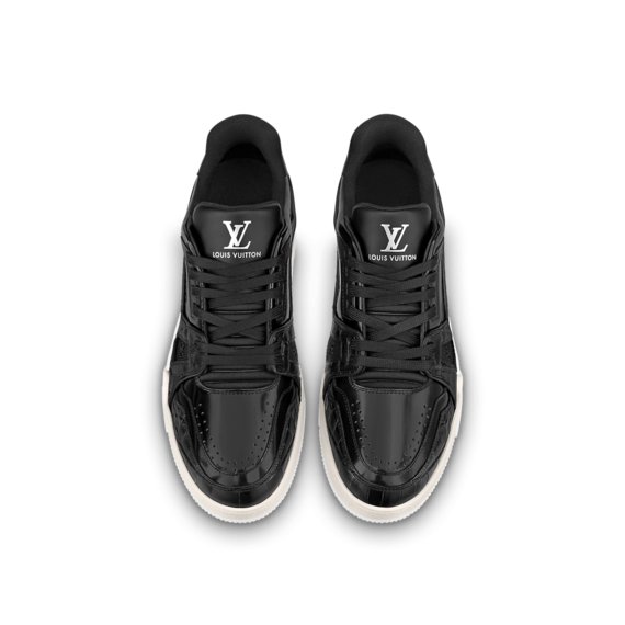 Find the Latest LV Trainer Sneaker Black for Men at the Outlet!
