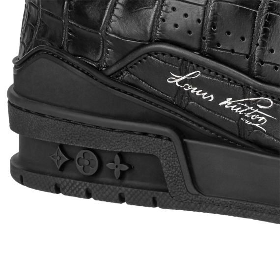 Get Authentic Alligator Leather LV Trainer Sneaker for Men.
