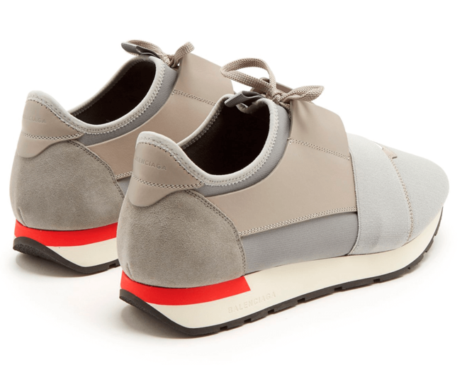 Sporty Look with BALENCIAGA Race Runners for Men - Gray - Buy & Save!