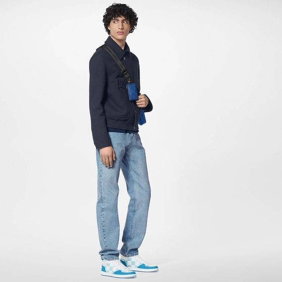 A timeless style - Louis Vuitton Rivoli Sneaker Boot Blue for men.