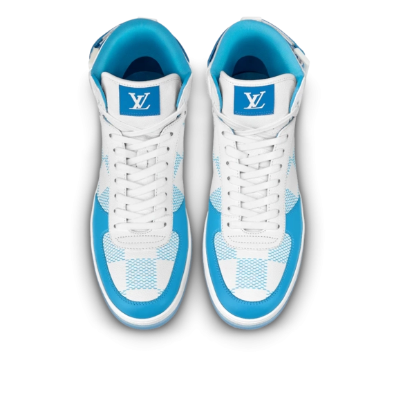 Save on the classic Louis Vuitton Rivoli Sneaker Boot Blue today.