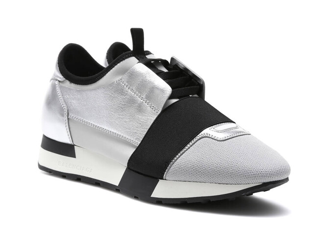 Shop Metallic / Black Race Runners for Men from BALENCIAGA Outlet.