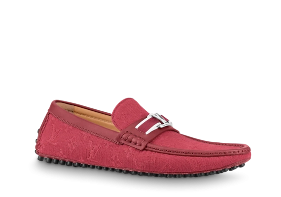 Louis Vuitton Hockenheim Mocassin Bordeaux Red Outlet Men's Shoes