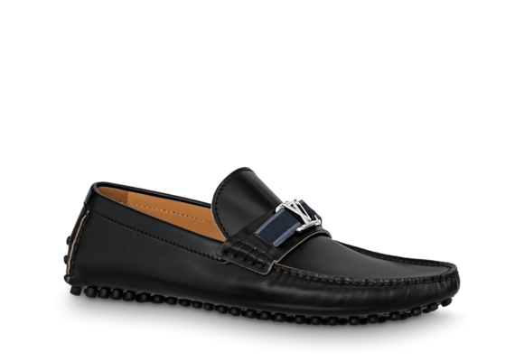 Sale Louis Vuitton Hockenheim Mocassin Black Men's Shoes