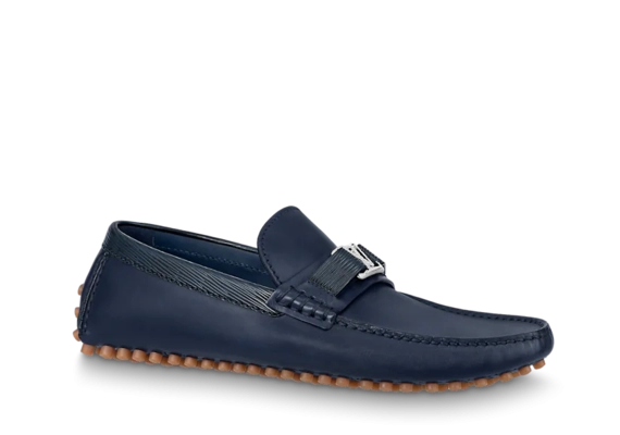 Outlet Louis Vuitton Hockenheim Mocassin Navy Blue for Men