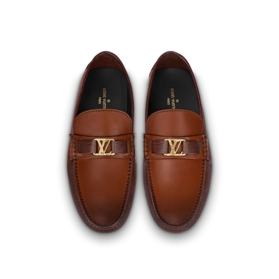 Louis Vuitton Hockenheim Mocassin Cognac Brown - Shop for Original Men's Shoes