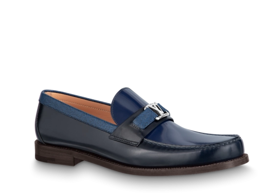 Shop the Navy Blue Louis Vuitton Major Loafer - Buy Original and New Today!