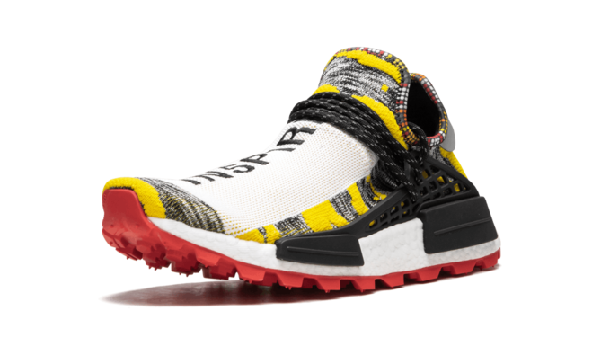 Modern Pharrell Williams NMD Human Race Solar Pack 3MPOW3R sneakers for men.