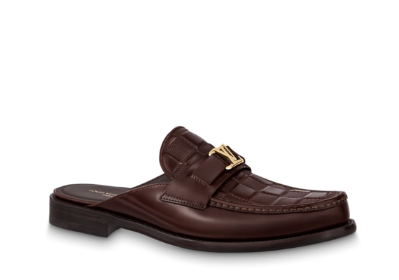 Men can now buy the new, original Louis Vuitton Major open back loafer.