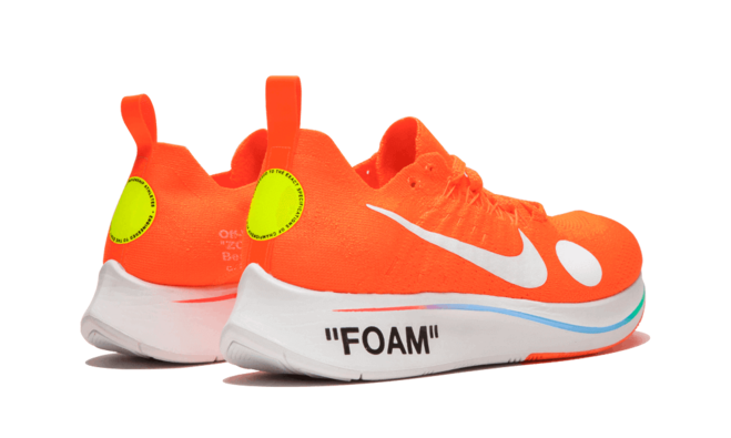 Original Store Off-White Nike x Orange Zoom Fly Mercurial Flyknit for Womens