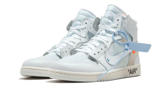 Get Your Pair of Women's White Air Jordan 1 x Off-White High Retro Sneakers - Original