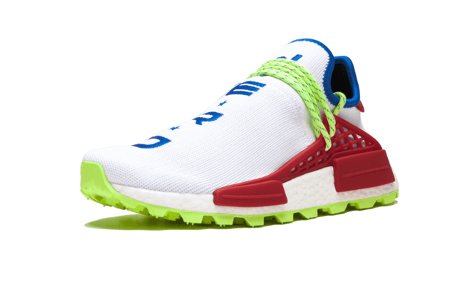 Get a Pair of Women's Pharrell Williams NMD Human Race TRAIL NERD Homecoming Sneakers Now