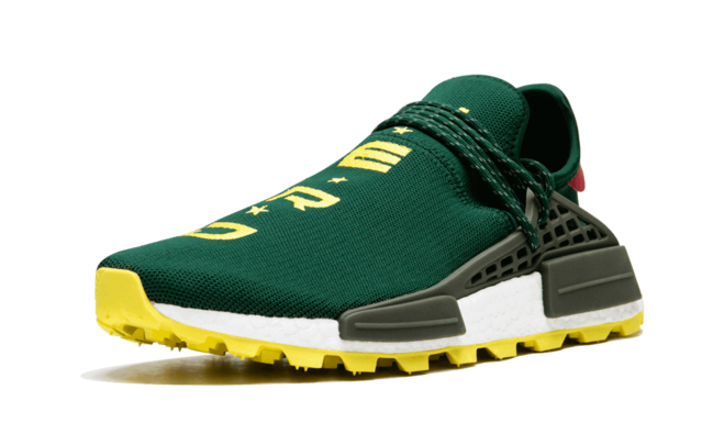 Get the Latest Men's Pharrell Williams NMD Human Race TRAIL NERD Green Outlet