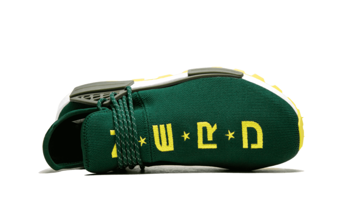 Latest Women's Pharrell Williams NMD Human Race TRAIL NERD Green Available Now in New Outlet