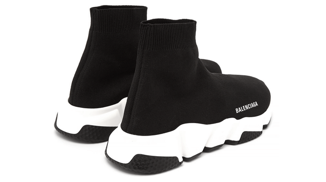 Mens Balenciaga Speed Runner MID Black/White/Black now on sale.