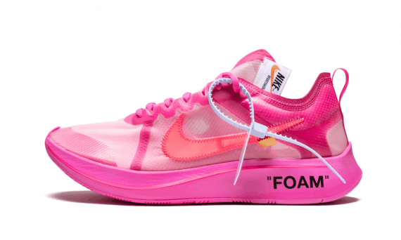 off white nike zoom tulip pink