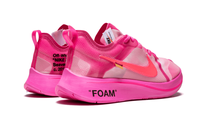 Nike The 10 x Off White  Zoom Fly TULIP PINK / RACER PINK