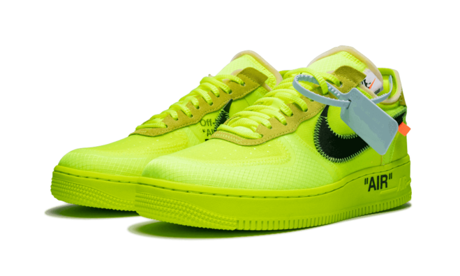 Sophisticated Volt color Off-White x Nike Air Force 1 Low for men at original