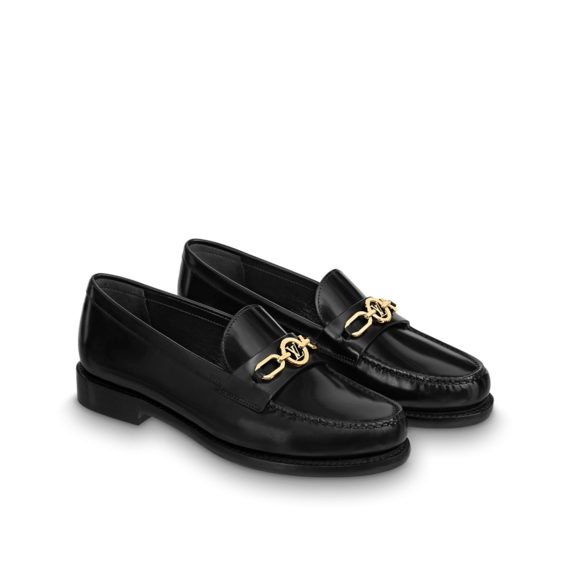 alt=Cheap Women's Louis Vuitton Chess Flat Loafer Sale