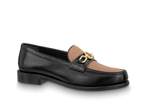 Women's Luxurious Louis Vuitton Chess Flat Loafer Outlet.