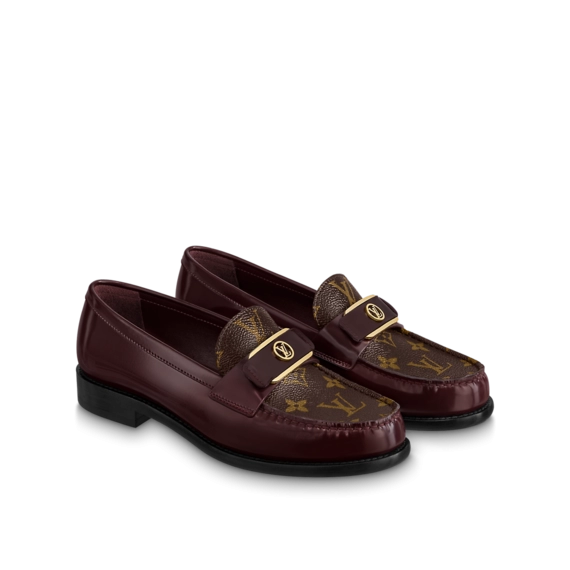 New - Louis Vuitton Chess Flat Loafer for Women