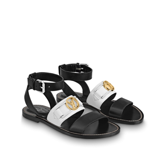 Shop Now for the Louis Vuitton Academy Flat Sandal for Women!