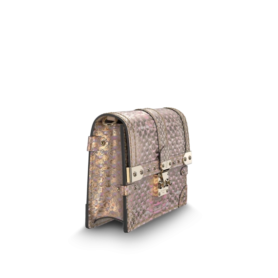 Get the brand new Louis Vuitton Trunk Chain Wallet for women!