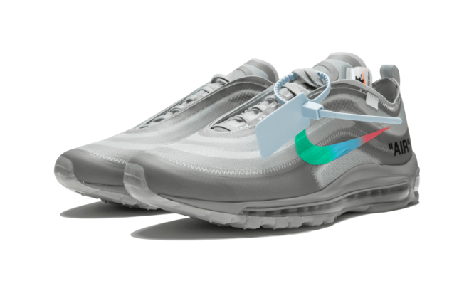 Stylish Off-White and Nike 'Menta' Air Max 97 Sports Sneakers - Fresh Release