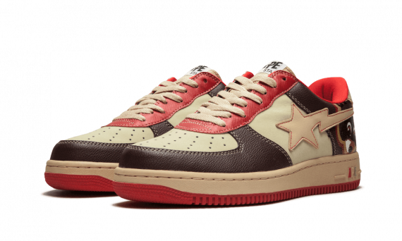 Men's fashionable BROWN Bape Sta sneakers by Kanye West on Original Store.