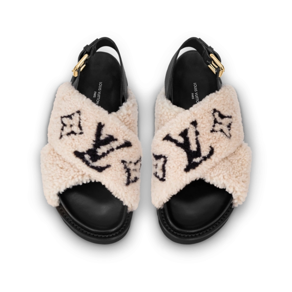 Get the Women's Louis Vuitton Paseo Flat Comfort Sandal at an Outlet Sale