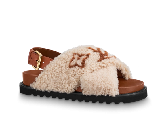 Women's Louis Vuitton Paseo Flat Comfort Sandals - Outlet Style