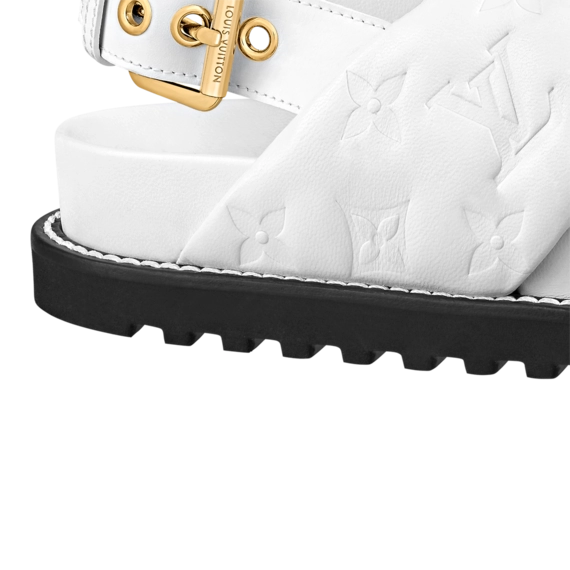 Women's Luxury Shopping: Louis Vuitton Paseo Flat Comfort Sandal Original.