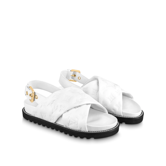 Get Ready for Summer in Women's Louis Vuitton Paseo Flat Comfort Sandal Outlet.