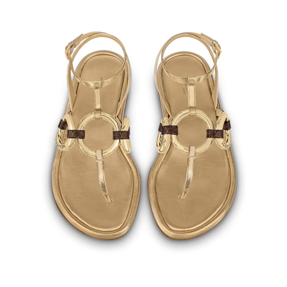 Shop Louis Vuitton Vedette Flat Sandals - Outlet