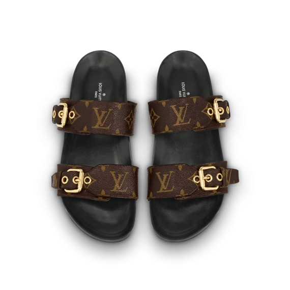 Surprise her with the original new Louis Vuitton Bom Dia Flat Mule.