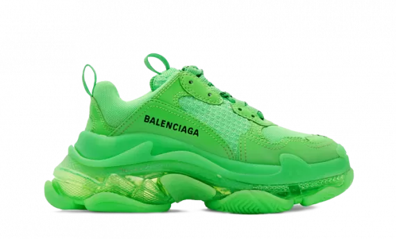 Men's Balenciaga Triple S Neon Green Sneaker