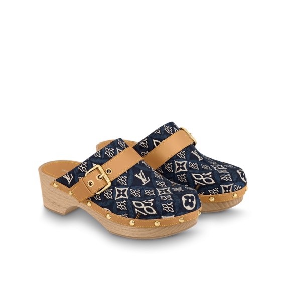 Get the Women's Louis Vuitton Since 1854 Cottage Clog Mule on Sale