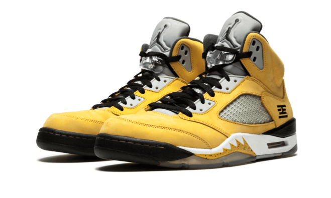 Get the Stylish New Men's Air Jordan 5 Retro T23 Tokyo VRSTY MZ/ ANTHRCT-WLF GRY BLK