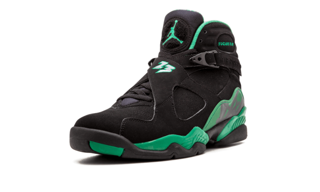 Fresh-from-the-outlet Men's Jordan 8 Retro Sugar Ray BLACK/STEALTH-CLOVER Shoes