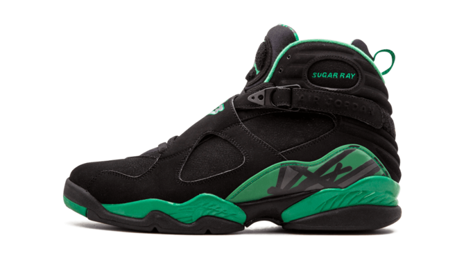 Women's Air Jordan 8 Retro 'Sugar Ray' BLACK/STEALTH-CLOVER - NEW